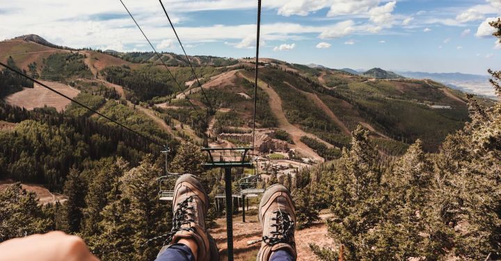 Fpv - A person Riding a Cable Car