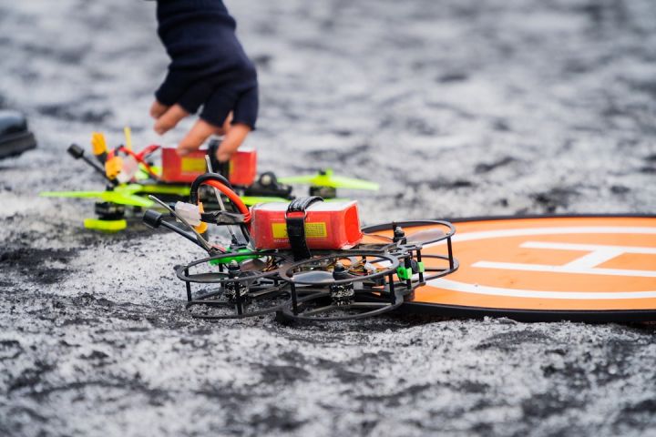 Fpv - a close up of a remote controlled toy