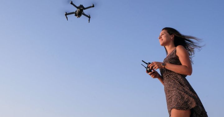 Flight Controller - Woman Playing Drone